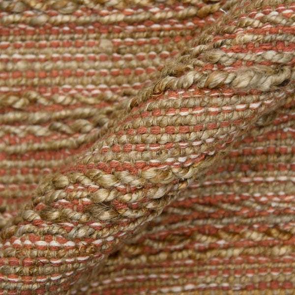 AMER Rugs Naturals NAT-3 Flat-Weave Striped Farmhouse Area Rug Orange 8' x 10'