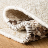 Natura 321 Hand Woven 90% Wool, 10% Cotton 0 Rug Ivory / Brown 90% Wool, 10% Cotton NAT321A-5