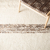 Natura 321 Hand Woven 90% Wool, 10% Cotton 0 Rug Ivory / Brown 90% Wool, 10% Cotton NAT321A-5