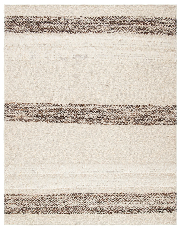 Natura 321 Hand Woven 90% Wool, 10% Cotton 0 Rug Ivory / Brown 90% Wool, 10% Cotton NAT321A-5