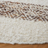 Natura 321 Hand Woven 90% Wool, 10% Cotton 0 Rug Ivory / Brown 90% Wool, 10% Cotton NAT321A-6R