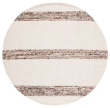 Natura 321 Hand Woven 90% Wool, 10% Cotton 0 Rug Ivory / Brown 90% Wool, 10% Cotton NAT321A-6R