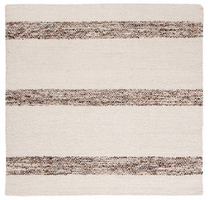 Natura 321 Hand Woven 90% Wool, 10% Cotton 0 Rug Ivory / Brown 90% Wool, 10% Cotton NAT321A-6SQ