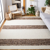 Natura 321 Hand Woven 90% Wool, 10% Cotton 0 Rug Ivory / Brown 90% Wool, 10% Cotton NAT321A-8