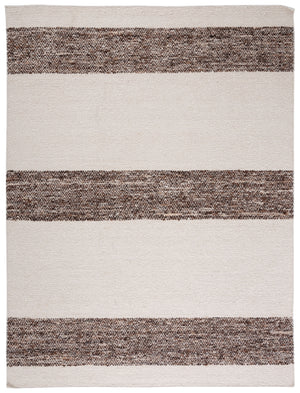Natura 321 Hand Woven 90% Wool, 10% Cotton 0 Rug Ivory / Brown 90% Wool, 10% Cotton NAT321A-8