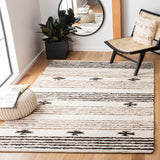 Natura 325 Hand Woven 90% Wool, 10% Cotton 0 Rug Black / Ivory 90% Wool, 10% Cotton NAT325Z-5