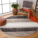 Natura 326 Hand Woven 90% Wool, 10% Cotton 0 Rug Brown / Ivory 90% Wool, 10% Cotton NAT326T-6R