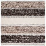 Natura 326 Hand Woven 90% Wool, 10% Cotton 0 Rug Brown / Ivory 90% Wool, 10% Cotton NAT326T-6SQ