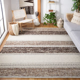 Natura 326 Hand Woven 90% Wool, 10% Cotton 0 Rug Brown / Ivory 90% Wool, 10% Cotton NAT326T-8
