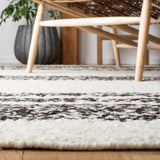 Natura 328 Hand Woven 90% Wool, 10% Cotton 0 Rug Black / Ivory 90% Wool, 10% Cotton NAT328Z-5