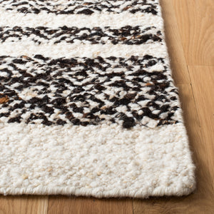 Natura 328 Hand Woven 90% Wool, 10% Cotton 0 Rug Black / Ivory 90% Wool, 10% Cotton NAT328Z-5