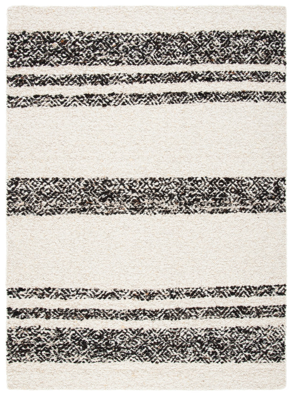 Natura 328 Hand Woven 90% Wool, 10% Cotton 0 Rug Black / Ivory 90% Wool, 10% Cotton NAT328Z-5