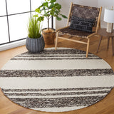 Natura 328 Hand Woven 90% Wool, 10% Cotton 0 Rug Black / Ivory 90% Wool, 10% Cotton NAT328Z-6R