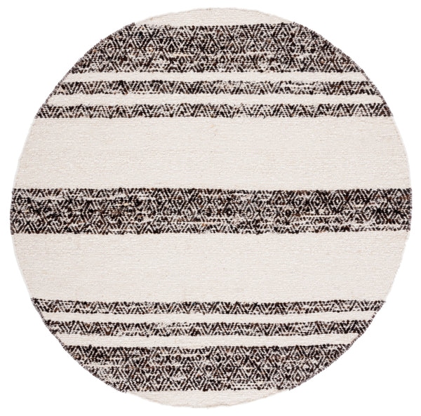 Natura 328 Hand Woven 90% Wool, 10% Cotton 0 Rug Black / Ivory 90% Wool, 10% Cotton NAT328Z-6R
