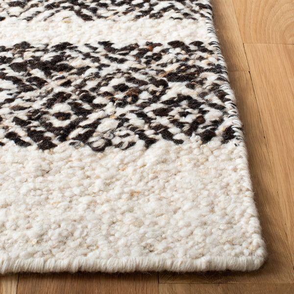 Natura 329 Hand Woven 90% Wool, 10% Cotton 0 Rug Black / Ivory 90% Wool, 10% Cotton NAT329Z-5