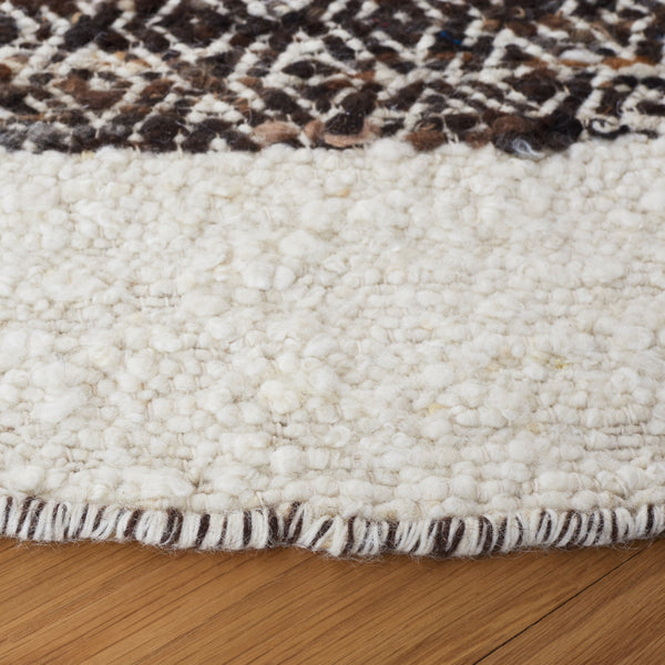 Natura 329 Hand Woven 90% Wool, 10% Cotton 0 Rug Black / Ivory 90% Wool, 10% Cotton NAT329Z-6R