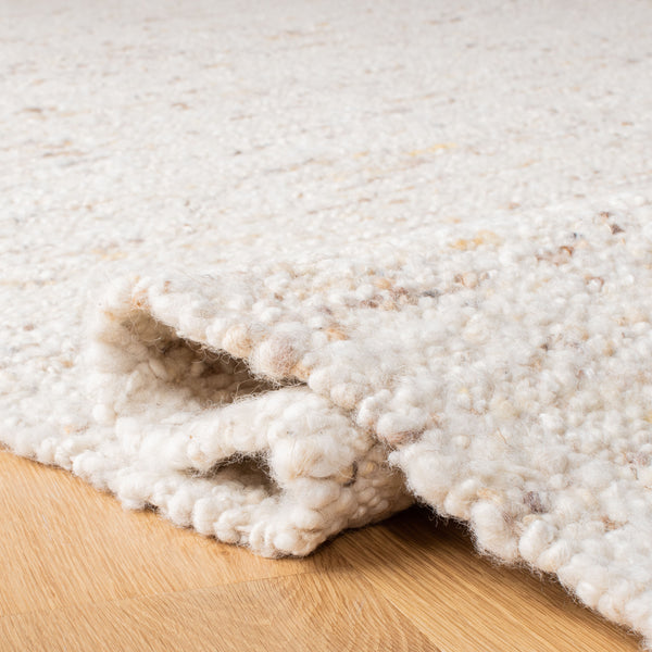 Natura 330 Hand Woven 90% Wool, 10% Cotton 0 Rug Ivory / Light Grey 90% Wool, 10% Cotton NAT330A-5