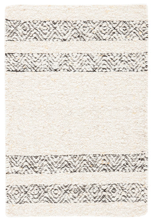 Natura 333 Hand Woven Pile Content: 100% Wool |  Overall Content: 90% Wool 10% Cotton 0 Rug Ivory / Black PILE CONTENT: 100% WOOL |  OVERALL CONTENT: 90% WOOL 10% COTTON NAT333A-2