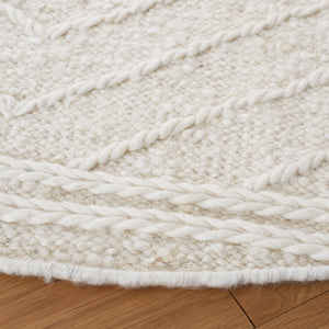 Natura 333 Hand Woven Pile Content: 100% Wool |  Overall Content: 90% Wool 10% Cotton 0 Rug Ivory / Black PILE CONTENT: 100% WOOL |  OVERALL CONTENT: 90% WOOL 10% COTTON NAT333A-6R