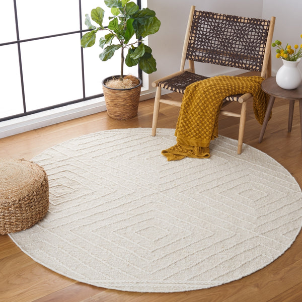 Natura 333 Hand Woven Pile Content: 100% Wool |  Overall Content: 90% Wool 10% Cotton 0 Rug Ivory / Black PILE CONTENT: 100% WOOL |  OVERALL CONTENT: 90% WOOL 10% COTTON NAT333A-6R