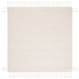 Natura 333 Hand Woven Pile Content: 100% Wool |  Overall Content: 90% Wool 10% Cotton 0 Rug Ivory / Black PILE CONTENT: 100% WOOL |  OVERALL CONTENT: 90% WOOL 10% COTTON NAT333A-6SQ