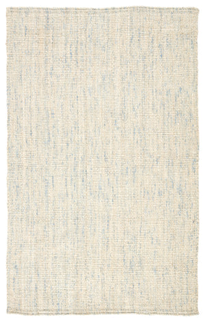 Jaipur Living Bluffton Natural Solid Ivory/ Blue Area Rug (9'X12')