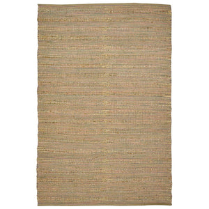 AMER Rugs Naturals NAT-4 Flat-Weave Striped Farmhouse Area Rug Pink 8' x 10'