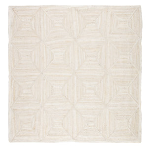 Jaipur Living Sisal Bow Natural Trellis Ivory/ Beige Square Area Rug (8')