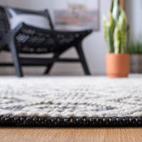 Natura 476 Bohemian Hand Woven 60% Wool, 40% Cotton Rug Ivory / Black