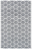 Natura 476 Bohemian Hand Woven 60% Wool, 40% Cotton Rug Ivory / Black