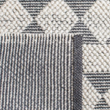 Natura 481 Bohemian Hand Woven 60% Wool, 40% Cotton Rug Ivory / Black