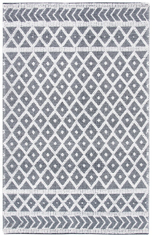 Safavieh Natura 482 Hand Woven 60% Wool, 40% Cotton Rug Ivory / Black 60% Wool, 40% Cotton NAT482A-8