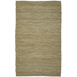 AMER Rugs Naturals NAT-6 Flat-Weave Striped Farmhouse Area Rug Dark Gray 8' x 10'