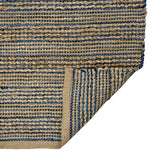 AMER Rugs Naturals NAT-7 Flat-Weave Striped Farmhouse Area Rug Navy 8' x 10'