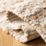 Natura Hand Loomed 65% Wool, 25% Jute, 10% Cotton Contemporary Rug Beige / Natural 65% Wool, 25% Jute, 10% Cotton NAT720F-5