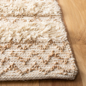 Natura Hand Loomed 65% Wool, 25% Jute, 10% Cotton Contemporary Rug Beige / Natural 65% Wool, 25% Jute, 10% Cotton NAT720F-5