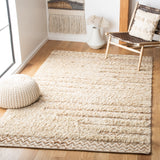 Natura Hand Loomed 65% Wool, 25% Jute, 10% Cotton Contemporary Rug Beige / Natural 65% Wool, 25% Jute, 10% Cotton NAT720F-5