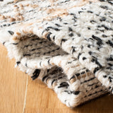 Natura Hand Loomed 65% Wool, 25% Jute, 10% Cotton Contemporary Rug Ivory / Black 65% Wool, 25% Jute, 10% Cotton NAT720Z-5