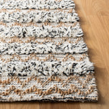 Natura Hand Loomed 65% Wool, 25% Jute, 10% Cotton Contemporary Rug Ivory / Black 65% Wool, 25% Jute, 10% Cotton NAT720Z-5