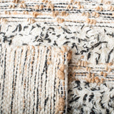 Natura Hand Loomed 65% Wool, 25% Jute, 10% Cotton Contemporary Rug Ivory / Black 65% Wool, 25% Jute, 10% Cotton NAT720Z-5