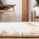 Natura 721 Hand Loomed 65% Wool, 25% Jute, 10% Cotton Contemporary Rug Ivory / Natural 65% Wool, 25% Jute, 10% Cotton NAT721A-5