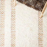 Natura 721 Hand Loomed 65% Wool, 25% Jute, 10% Cotton Contemporary Rug Ivory / Natural 65% Wool, 25% Jute, 10% Cotton NAT721A-5