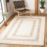 Natura 721 Hand Loomed 65% Wool, 25% Jute, 10% Cotton Contemporary Rug Ivory / Natural 65% Wool, 25% Jute, 10% Cotton NAT721A-5