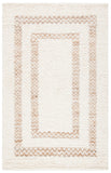 Natura 721 Hand Loomed 65% Wool, 25% Jute, 10% Cotton Contemporary Rug Ivory / Natural 65% Wool, 25% Jute, 10% Cotton NAT721A-5