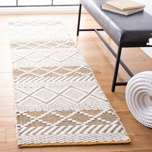 Natura 854 Hand Woven 100% Wool Pile Bohemian Rug Ivory / Yellow 100% Wool Pile NAT854C-28