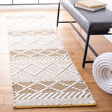 Natura 854 Hand Woven 100% Wool Pile Bohemian Rug Ivory / Yellow 100% Wool Pile NAT854C-28