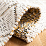 Natura 854 Hand Woven 100% Wool Pile Bohemian Rug Ivory / Yellow 100% Wool Pile NAT854C-5