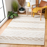 Natura 854 Hand Woven 100% Wool Pile Bohemian Rug Ivory / Yellow 100% Wool Pile NAT854C-5