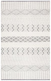 Natura 855 Bohemian Hand Woven 100% Wool Pile Rug Ivory / Grey