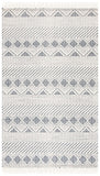 Natura 858 Bohemian Hand Woven 100% Wool Pile Rug Ivory / Charcoal